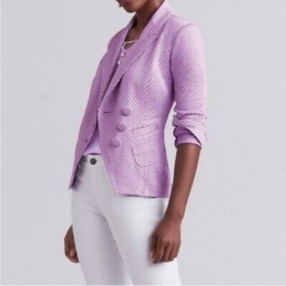 Cabi Imperial Blazer in Sugar Plum Geometric Print, Women's Small - Picture 6 of 11